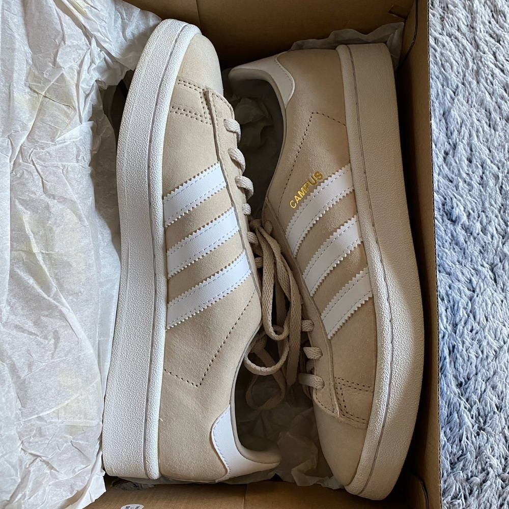adidas campus clear brown shoes
